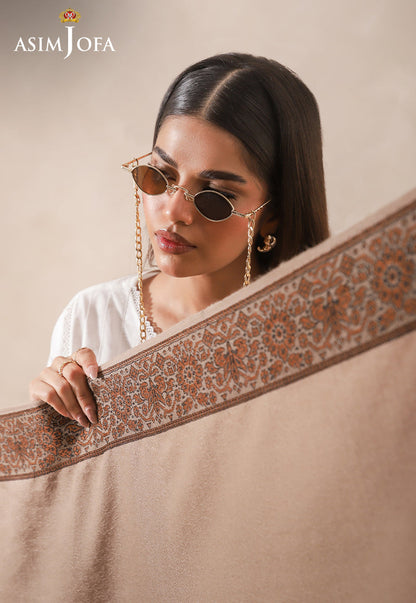 AJHS-20 JACQUARD BORDER SHAWL 1 PC