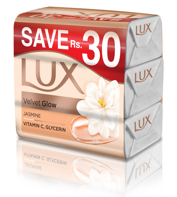 Lux Velvet Glow Soap 3 In 1 384g