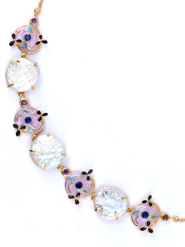 Lilac Clover Necklace