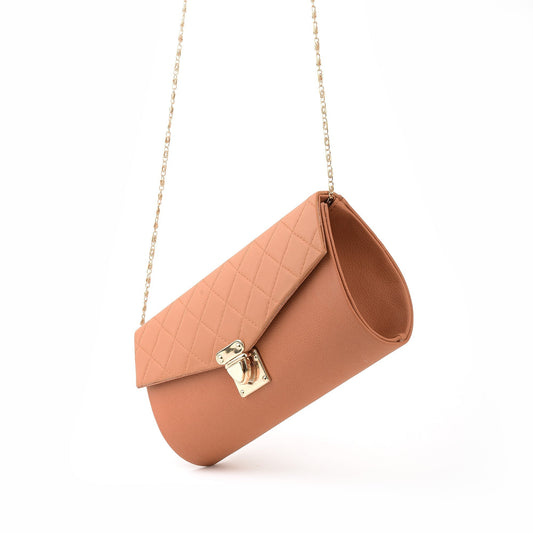 Buy Quilted Clutch - Mustard in Pakistan