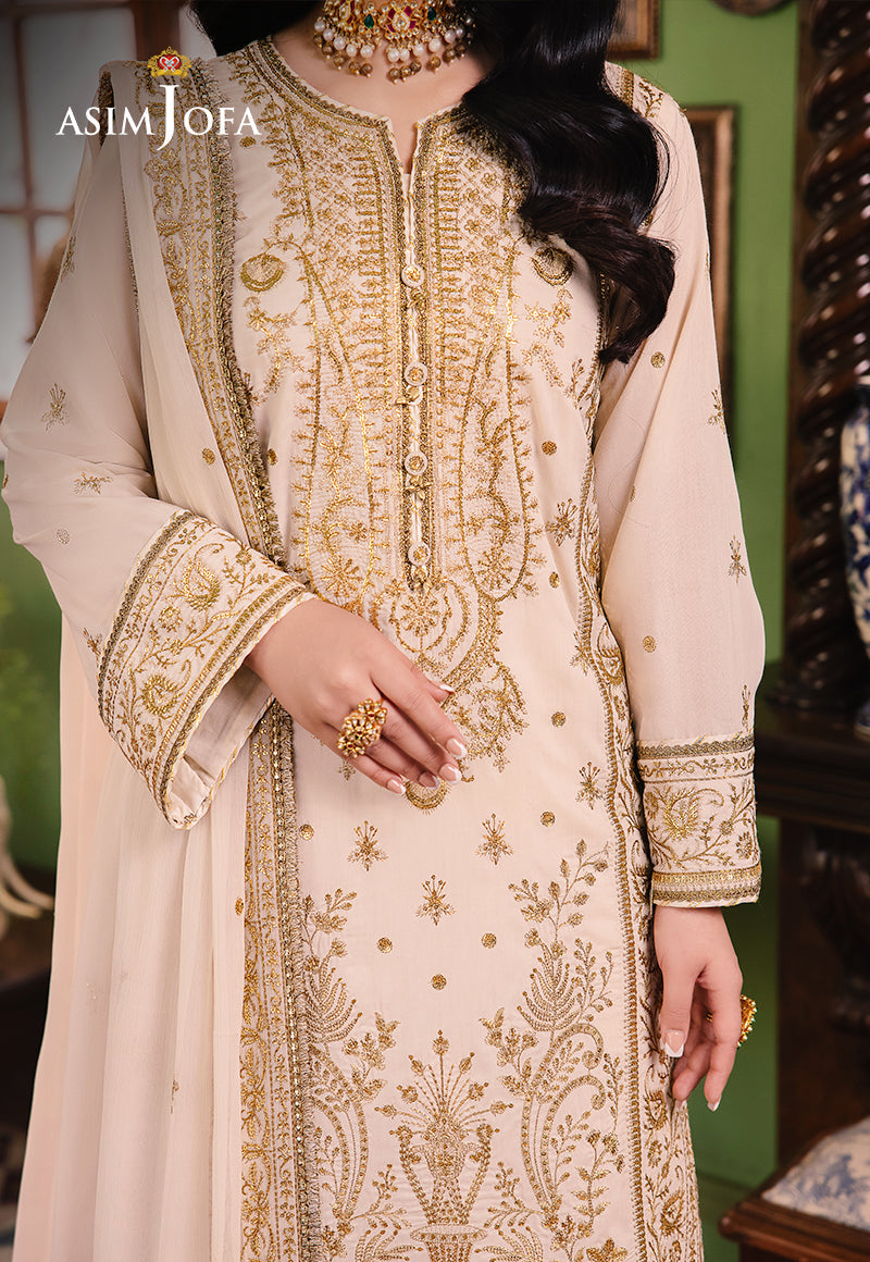 AJLP-05 EMBROIDERED TWISTED LAWN 3PCS