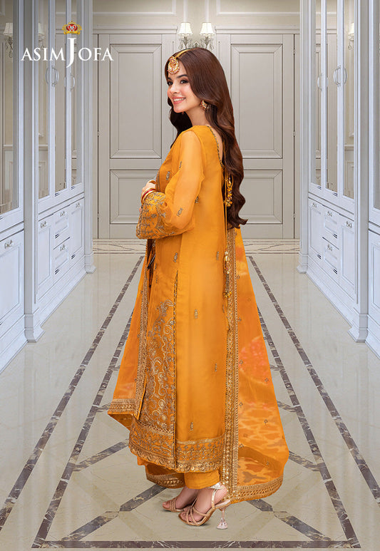 AJEM-12 EMBROIDERED ORGANZA 3 PCS
