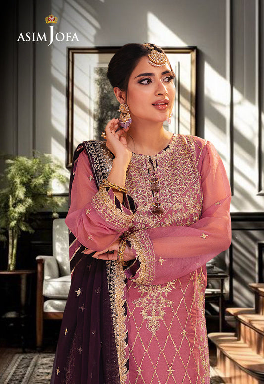 AJKK-24 EMBROIDERED CHIFFON 3 PCS