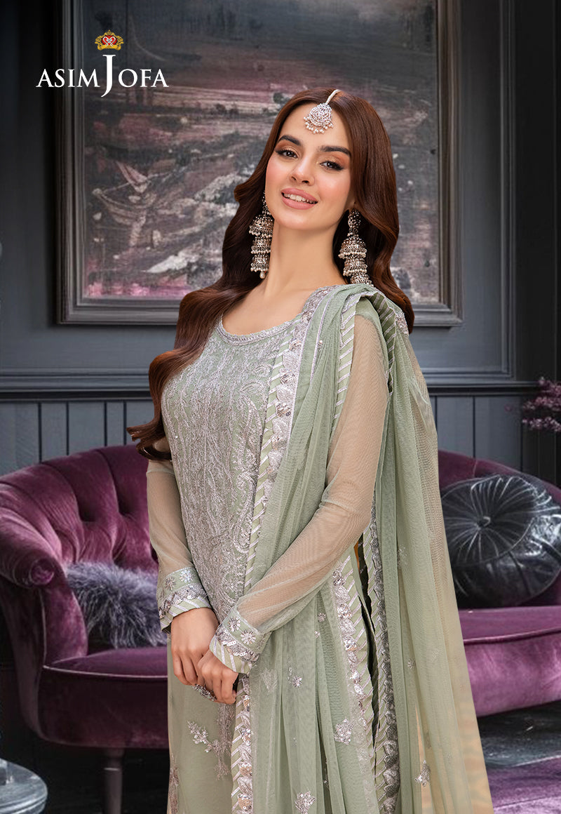 AJEM-01 EMBROIDERED NET 3 PCS
