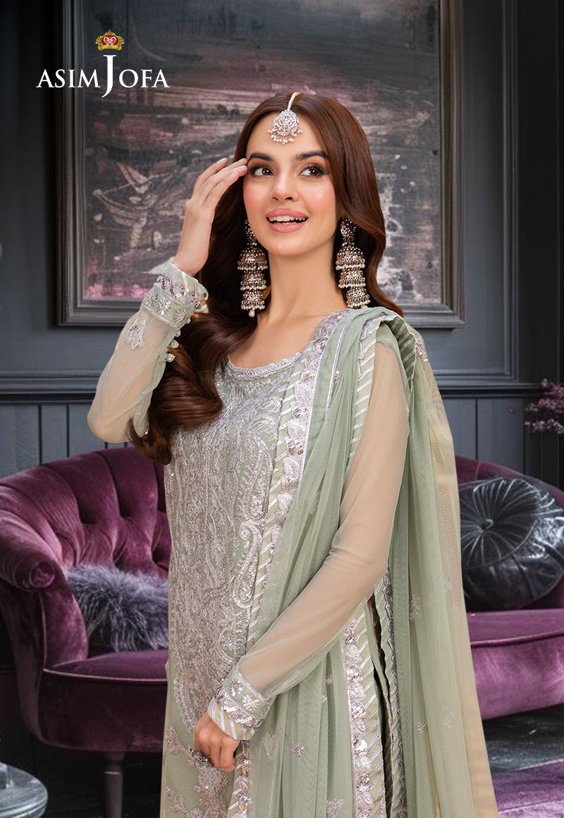 AJEM-01 EMBROIDERED NET 3 PCS