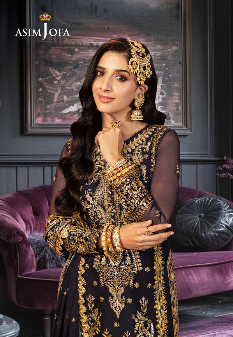 AJCD-11 EMBROIDERED CHIFFON 3 PCS