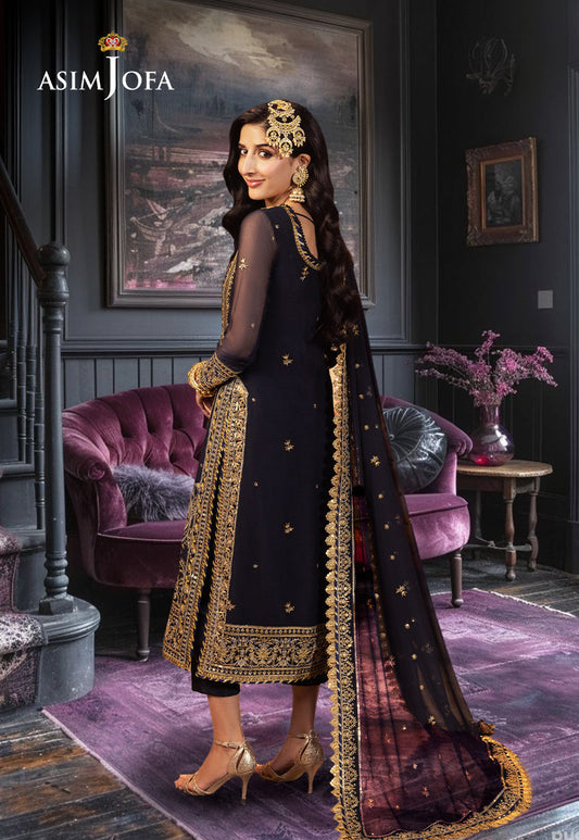 AJCD-11 EMBROIDERED CHIFFON 3 PCS