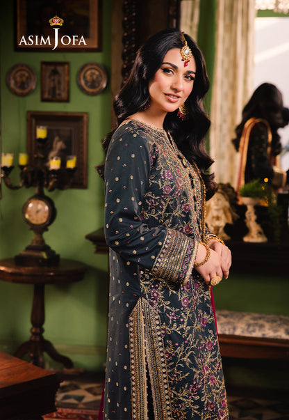 AJLP-01 EMBROIDERED TWISTED LAWN 3PCS