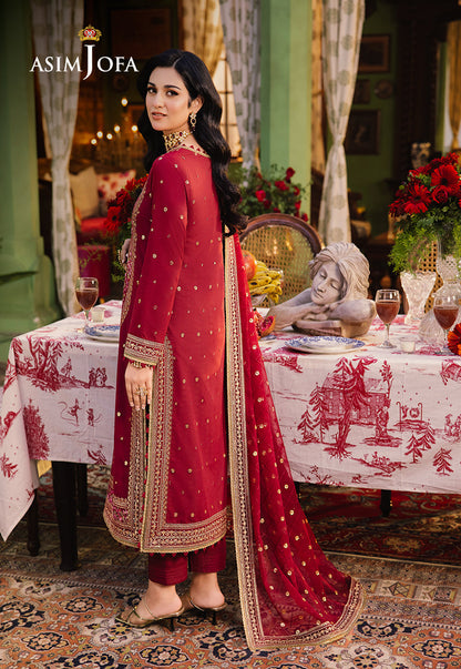 AJLP-06 EMBROIDERED TWISTED LAWN 3PCS