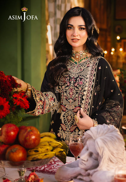 AJLP-09 EMBROIDERED TWISTED LAWN 3PCS