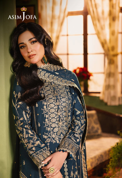 AJLP-07 EMBROIDERED TWISTED LAWN 3PCS