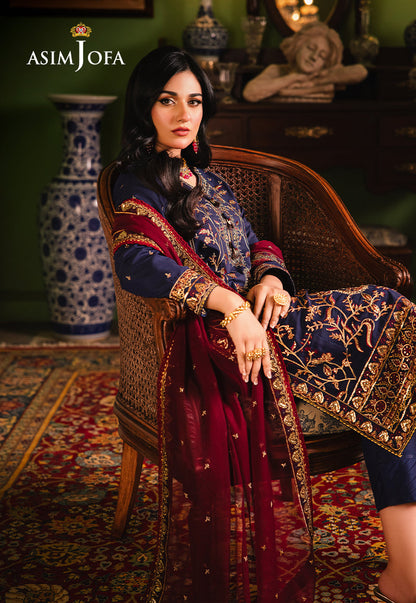 AJLP-02 EMBROIDERED TWISTED LAWN 3PCS