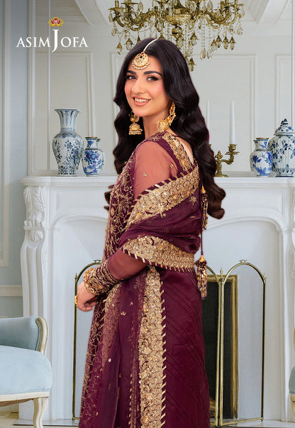 AJEM-24 EMBROIDERED ORGANZA 3 PCS