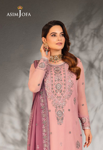 AJSM-26 EMBROIDERED CHIFFON 3 PCS