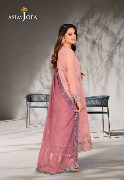 AJSM-26 EMBROIDERED CHIFFON 3 PCS