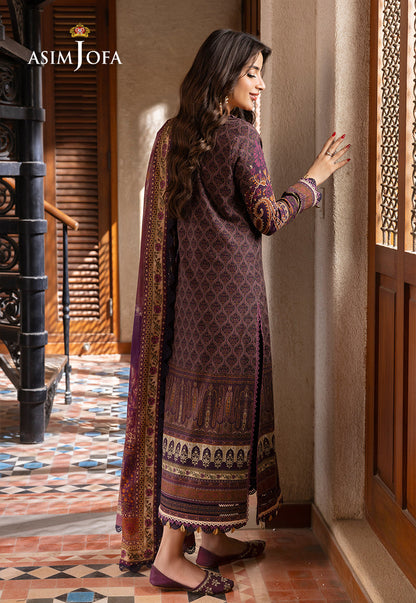 AJRWP-16 PRINTED SLUB STITCHED 3 PCS