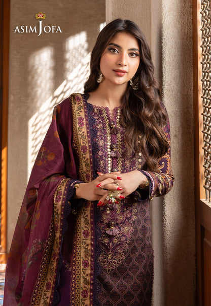 AJRWP-16 PRINTED SLUB STITCHED 3 PCS