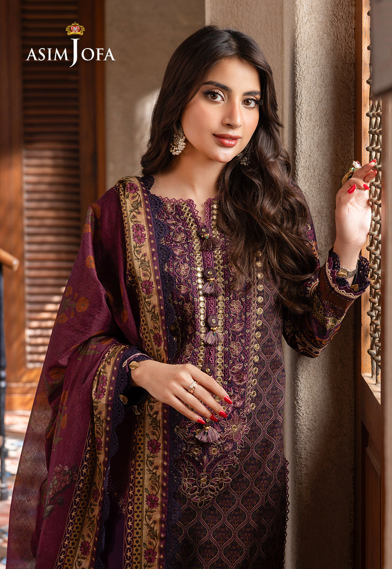 AJRWP-16 PRINTED SLUB STITCHED 3 PCS
