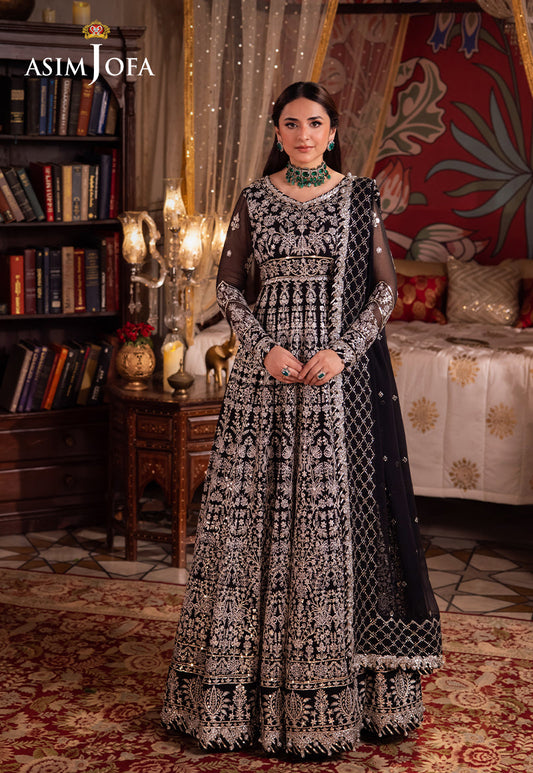 AJCRP-02 EMBROIDERED CHIFFON STITCHED 3 PCS