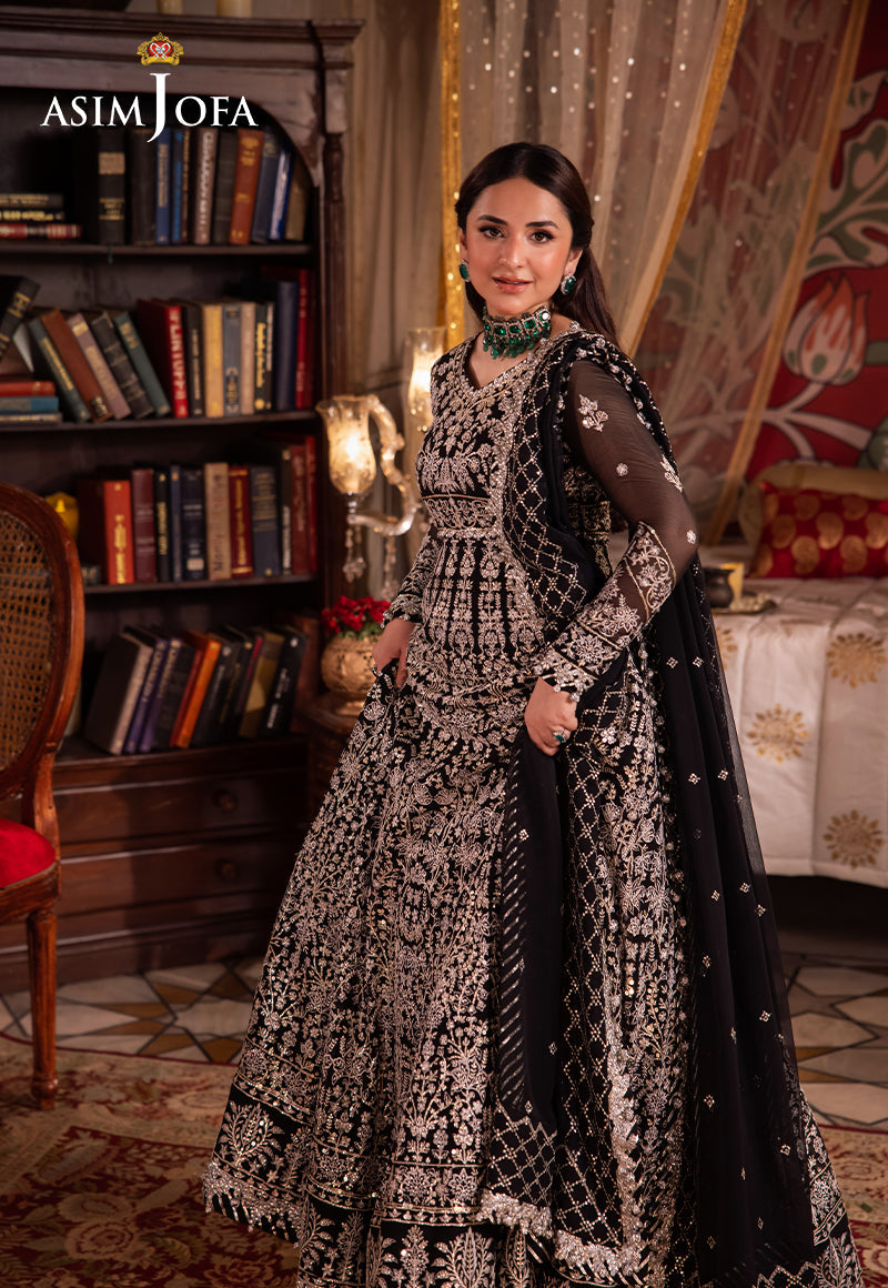 AJCRP-02 EMBROIDERED CHIFFON STITCHED 3 PCS