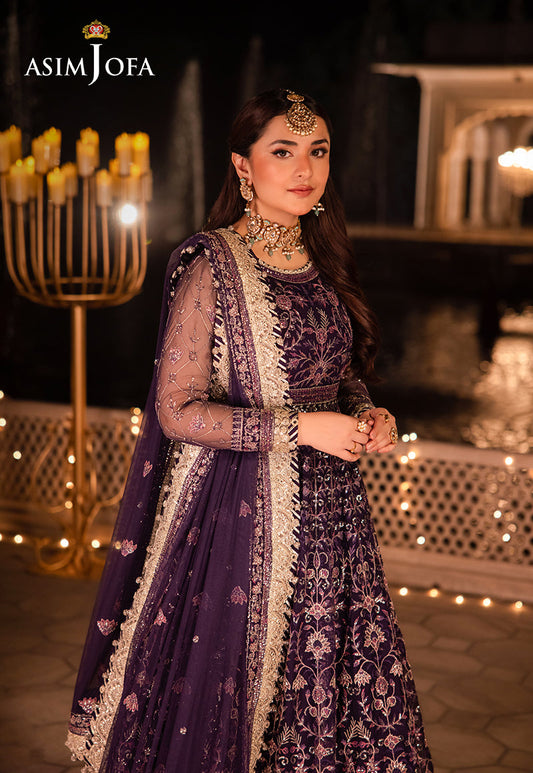 AJCRP-03 EMBROIDERED NET STITCHED 3 PCS