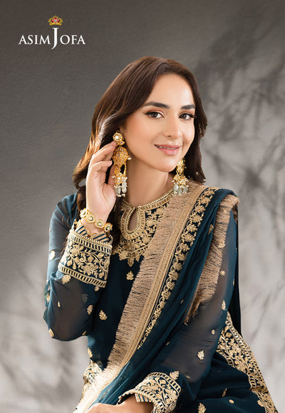 AJSM-31 EMBROIDERED CHIFFON 3 PCS