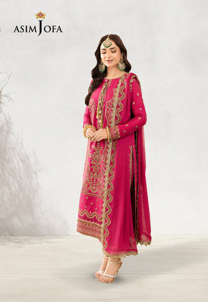 AJSM-28 EMBROIDERED SILK 3 PCS