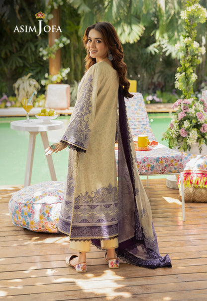 AJGB-08 PRINTED LAWN 3 PCS