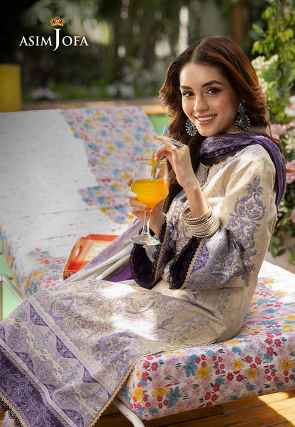 AJGB-08 PRINTED LAWN 3 PCS