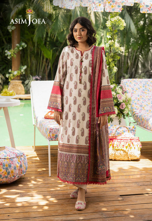 AJGB-07 PRINTED LAWN 3 PCS