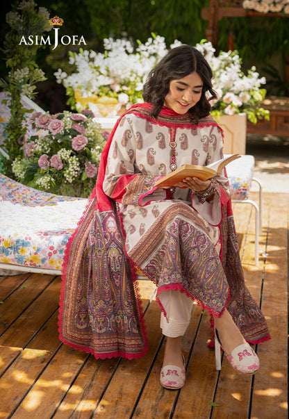 AJGB-07 PRINTED LAWN 3 PCS