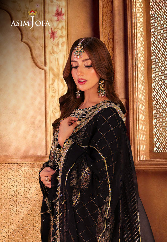 AJKK-02 EMBROIDERED TWISTED SILK 3 PCS