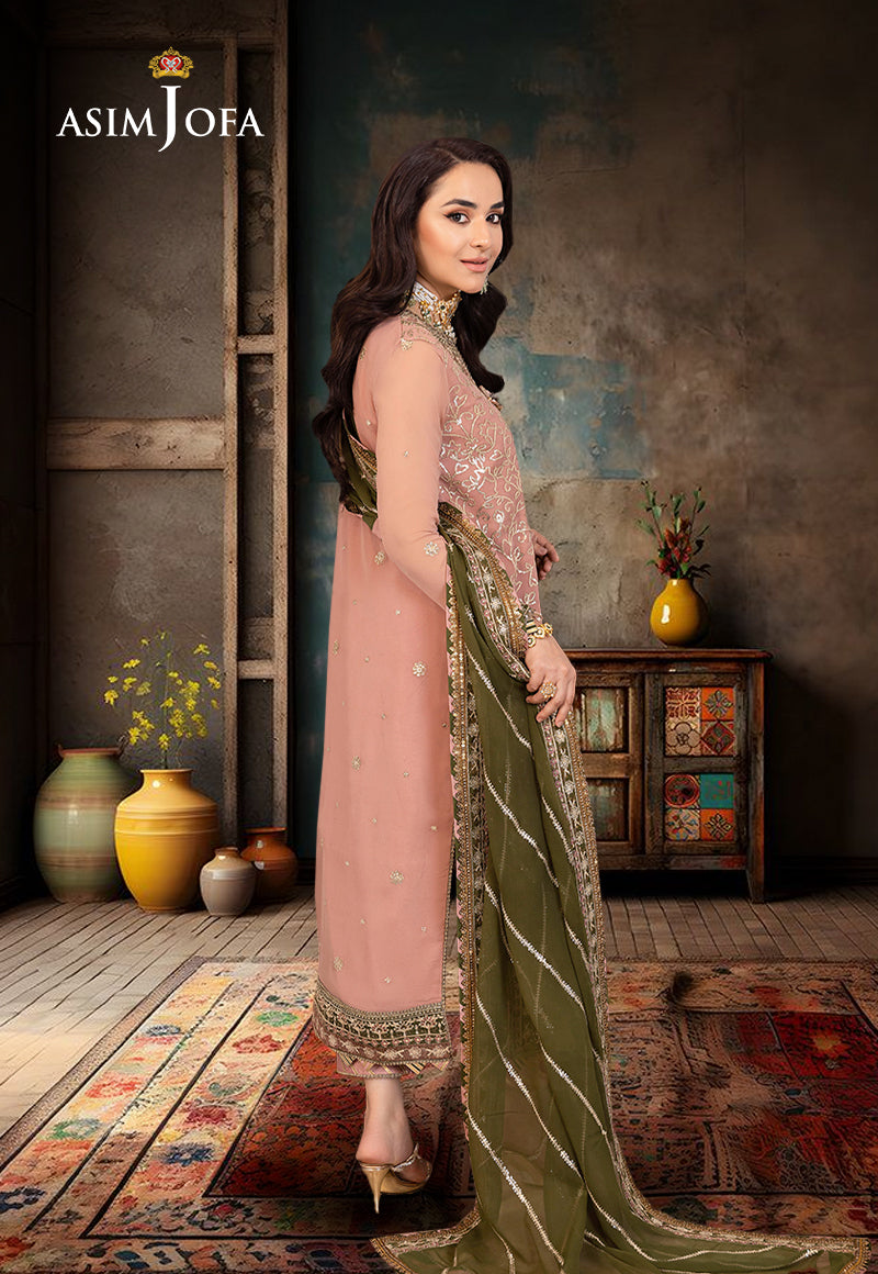 AJSM-40 EMBROIDERED CHIFFON 3 PCS