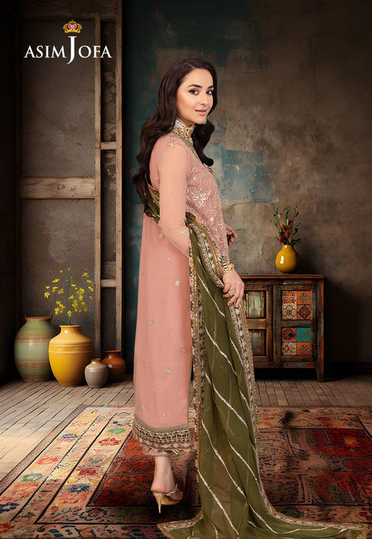 AJSM-40 EMBROIDERED CHIFFON 3 PCS