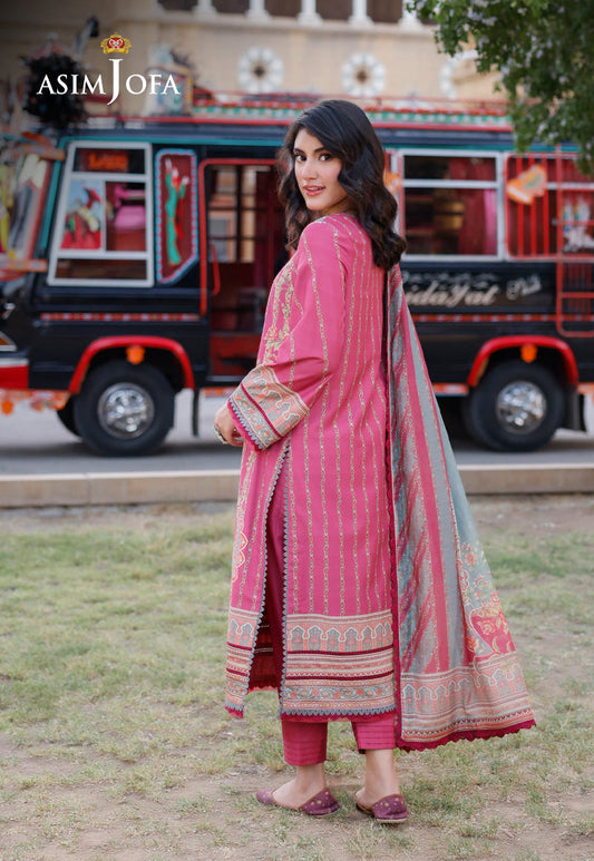 AJPL-14 PRINTED ARABIC LAWN 3 PCS