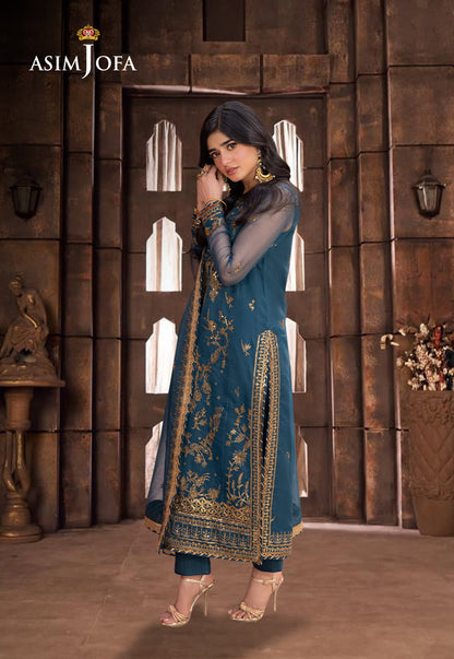 AJEM-13 EMBROIDERED ORGANZA 3 PCS