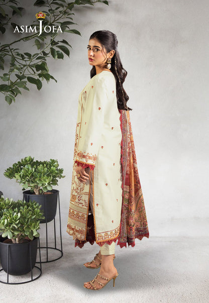 AJRA-09 EMBROIDERED LAWN 3 PCS