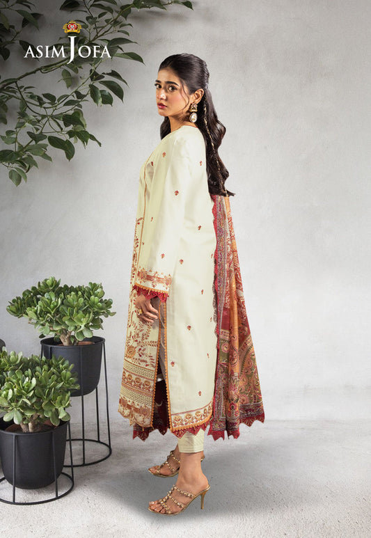 AJRA-09 EMBROIDERED LAWN 3 PCS