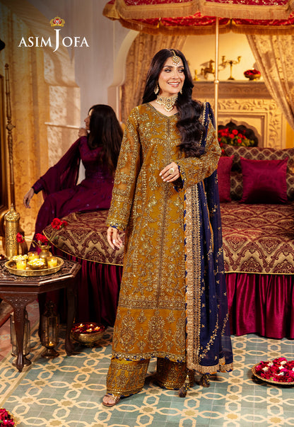 AJJJ-12 EMBROIDERED CHIFFON 3 PCS