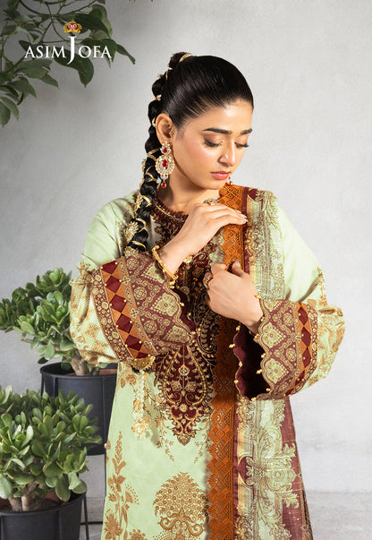 AJRA-05 EMBROIDERED LAWN 3 PCS