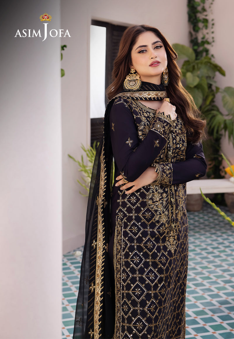 AJCF-04 EMBROIDERED BOSKI SILK 3 PCS
