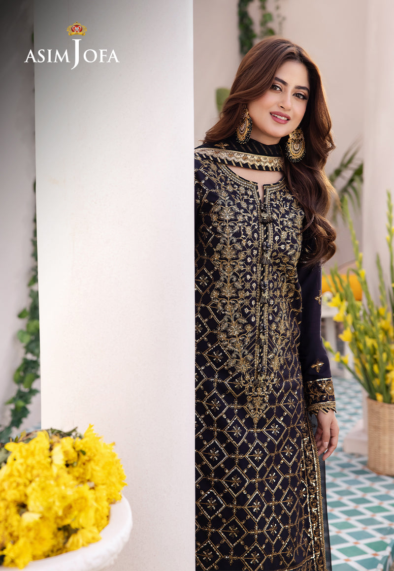 AJCF-04 EMBROIDERED BOSKI SILK 3 PCS