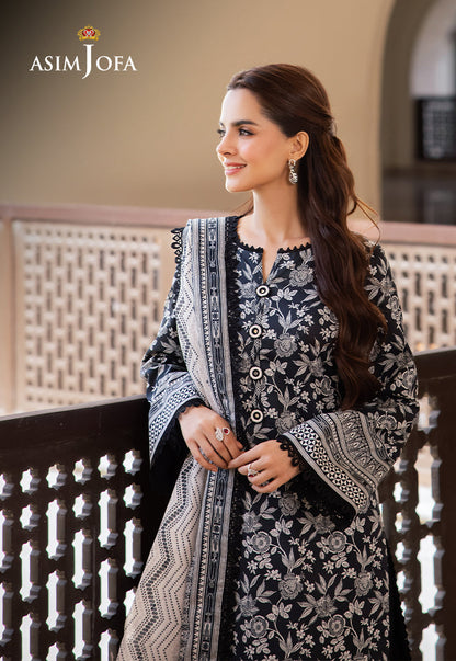 AJCM-07 PRINTED LAWN 3 PCS