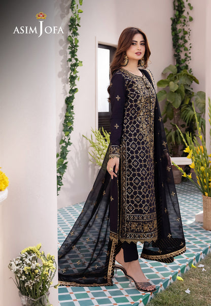 AJCF-04 EMBROIDERED BOSKI SILK 3 PCS