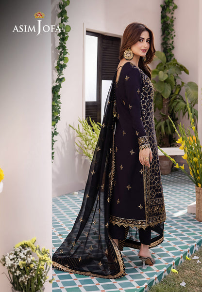 AJCF-04 EMBROIDERED BOSKI SILK 3 PCS