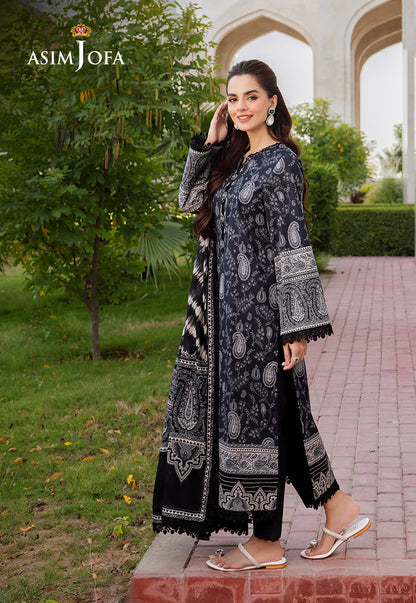 AJCM-09 PRINTED LAWN 3 PCS