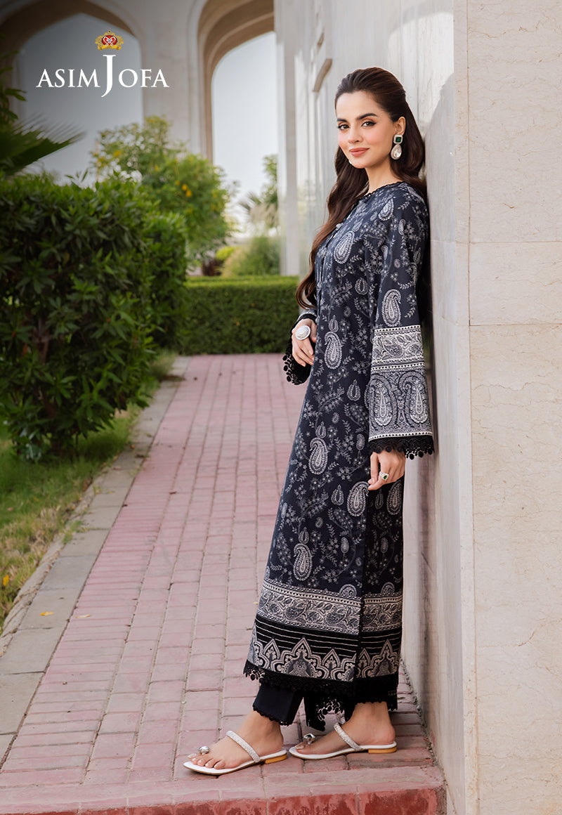 AJCM-09 PRINTED LAWN 3 PCS