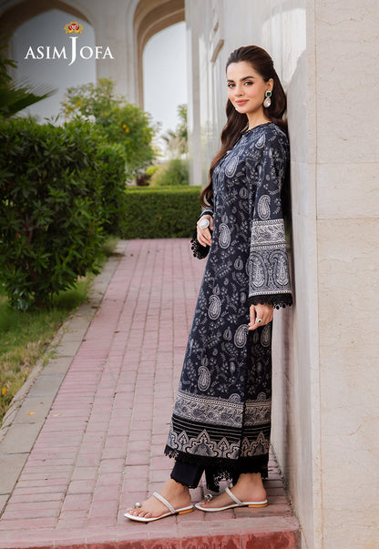 AJCM-09 PRINTED LAWN 3 PCS