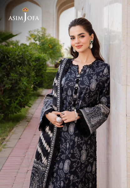 AJCM-09 PRINTED LAWN 3 PCS