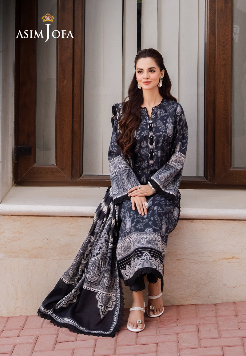 AJCM-09 PRINTED LAWN 3 PCS